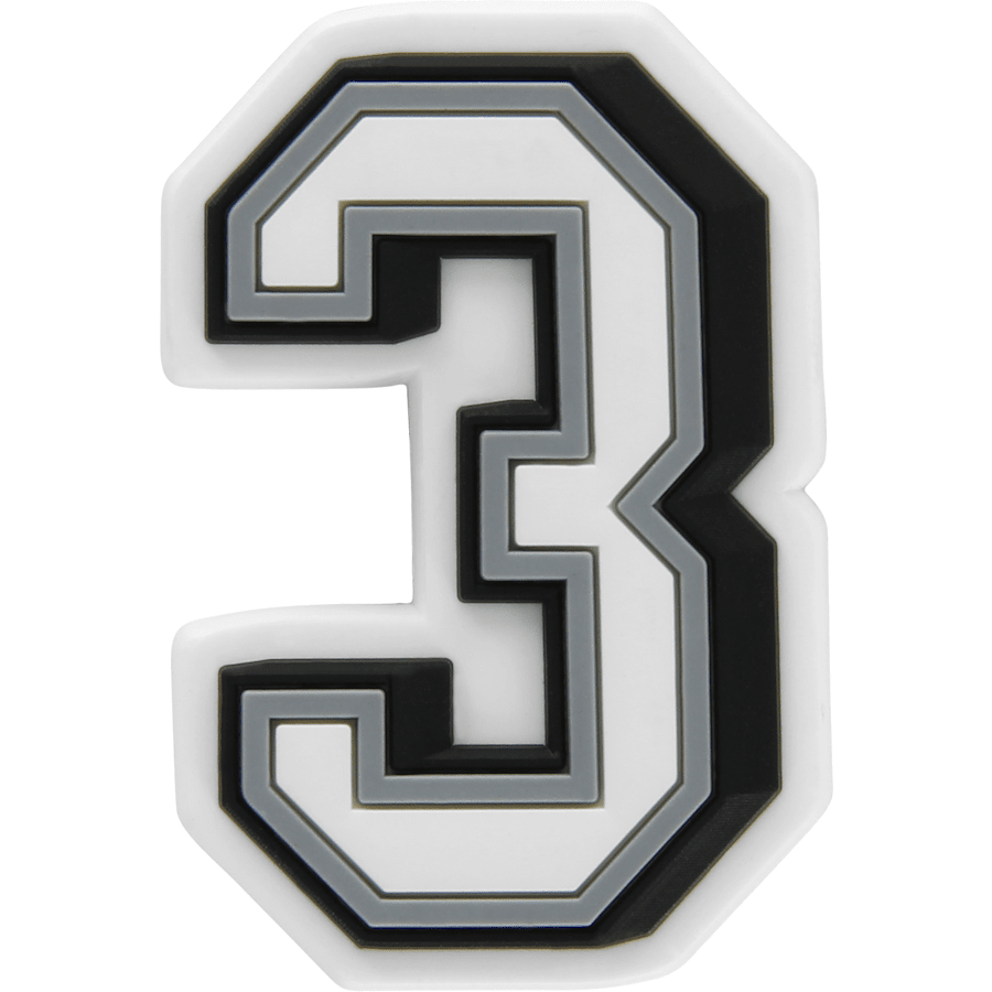 Number 3 - charm view - Jibbitz