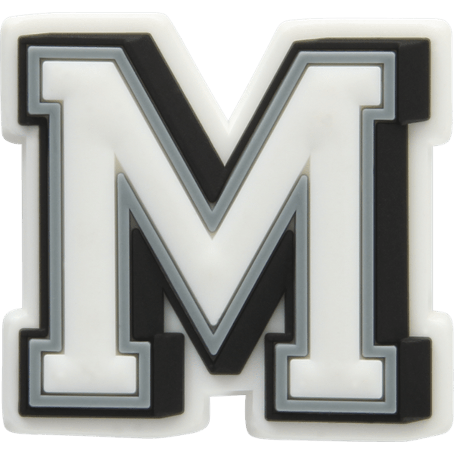  Letter M - charm view - Jibbitz
