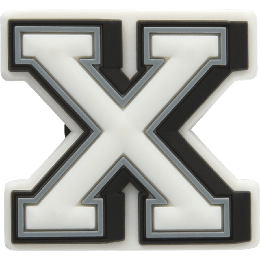 Letter X - charm view - Jibbitz