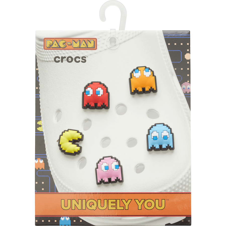  Pac-Man 5-Pack - charms on packing card - Jibbitz