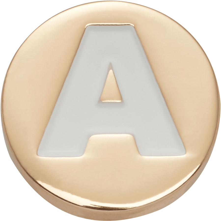  Gold Letter A - charm view - Jibbitz