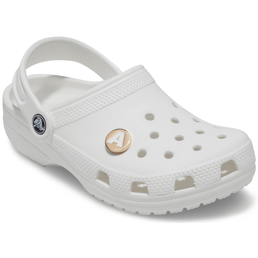  Gold Letter A - charms on shoes - Jibbitz