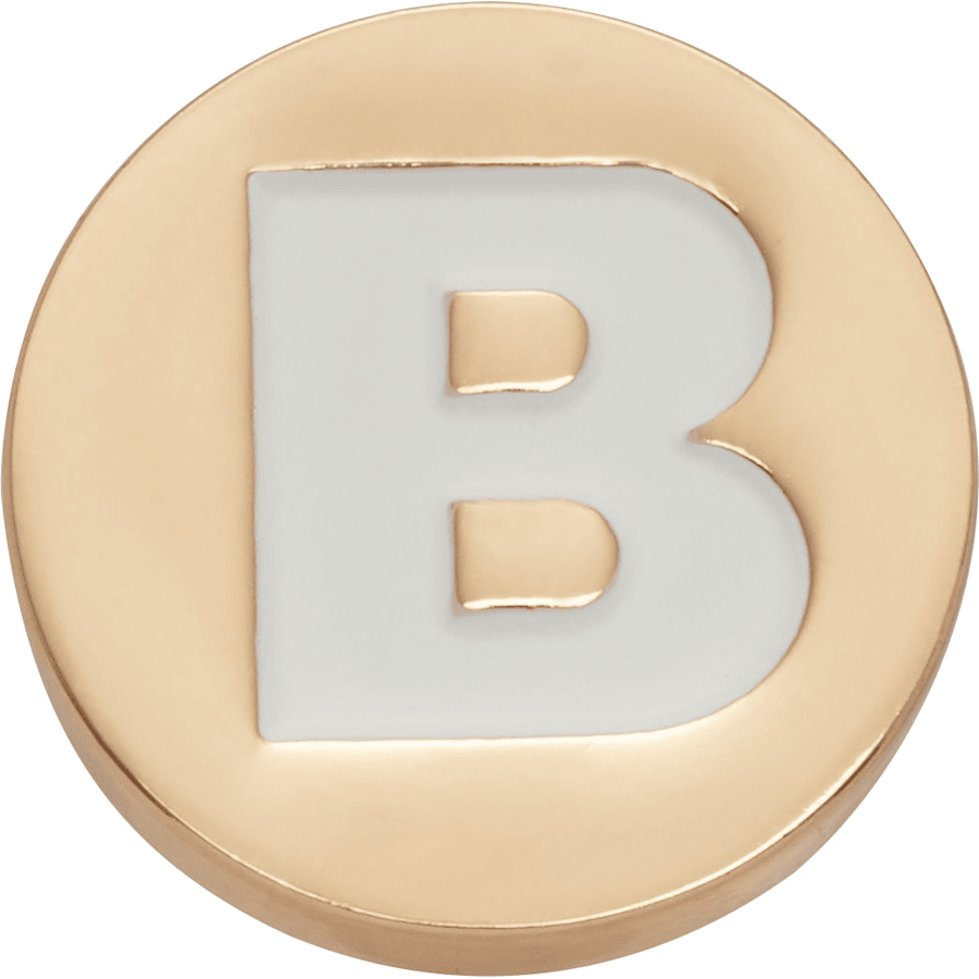 Crocs Gold Letter B