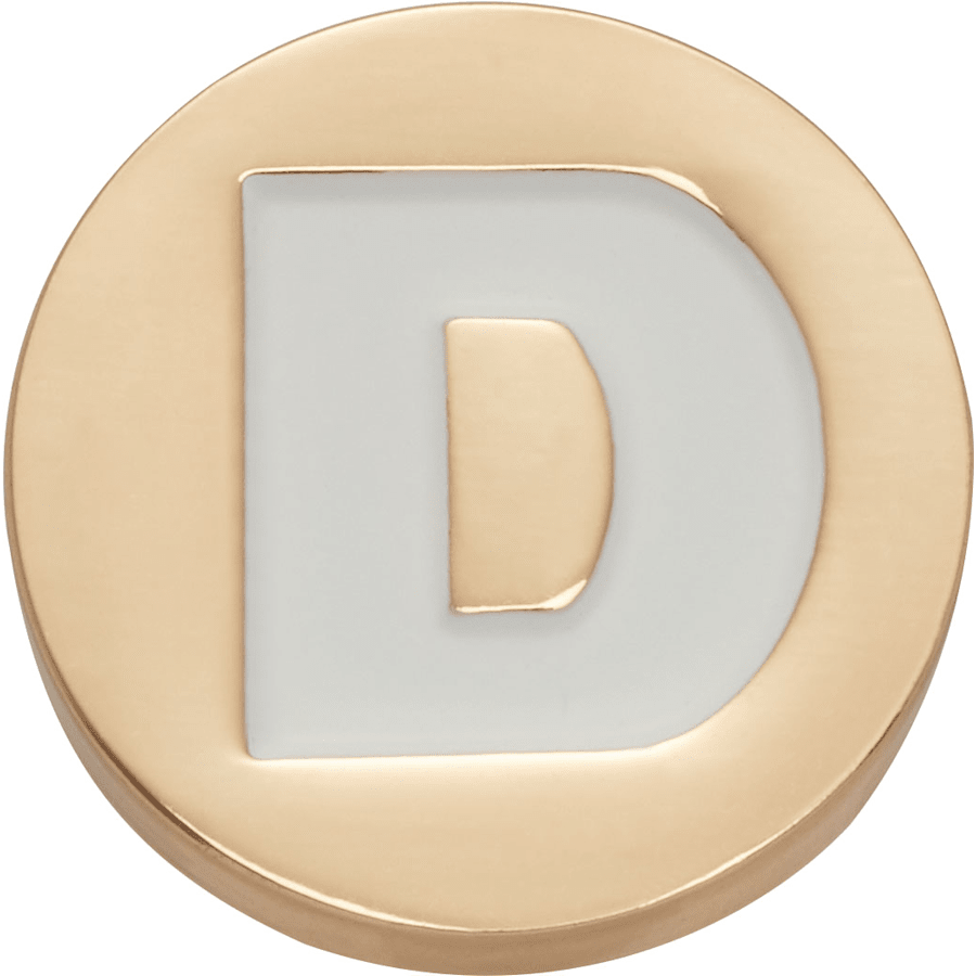  Gold Letter D - charm view - Jibbitz