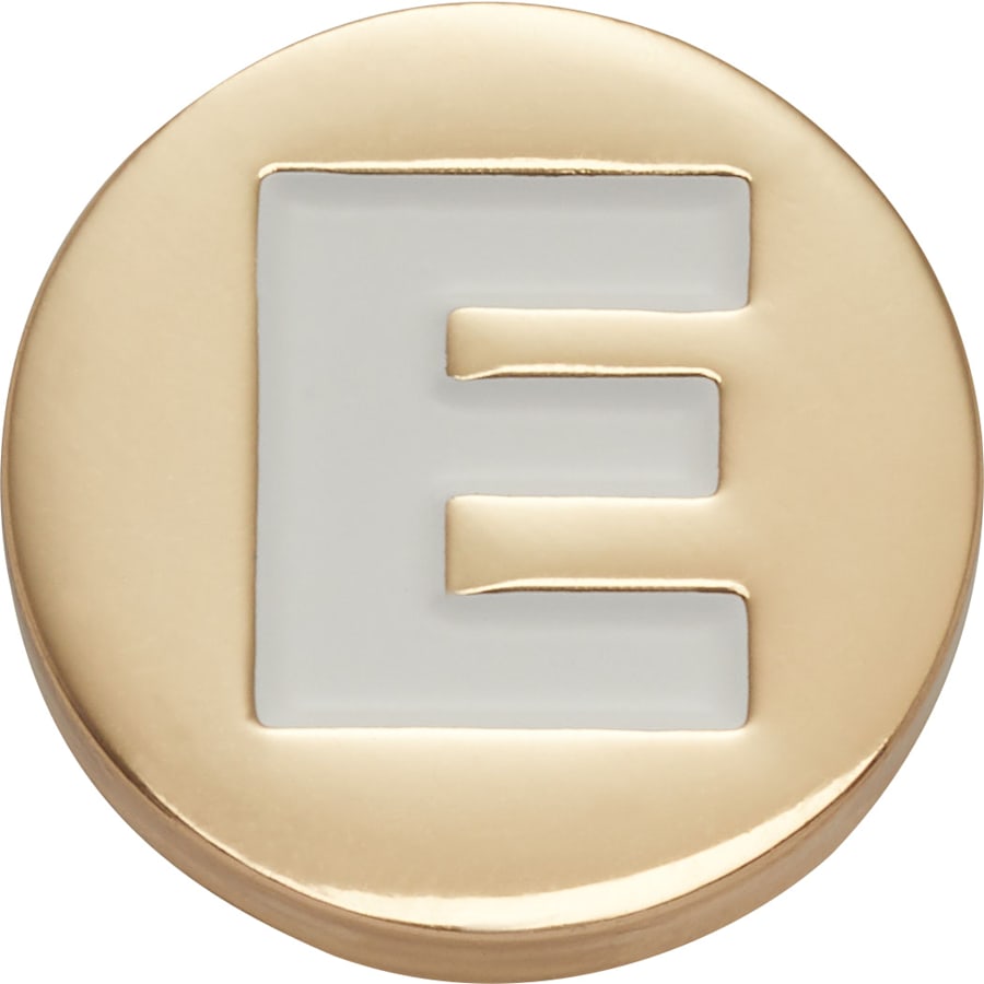  Gold Letter E - charm view - Jibbitz