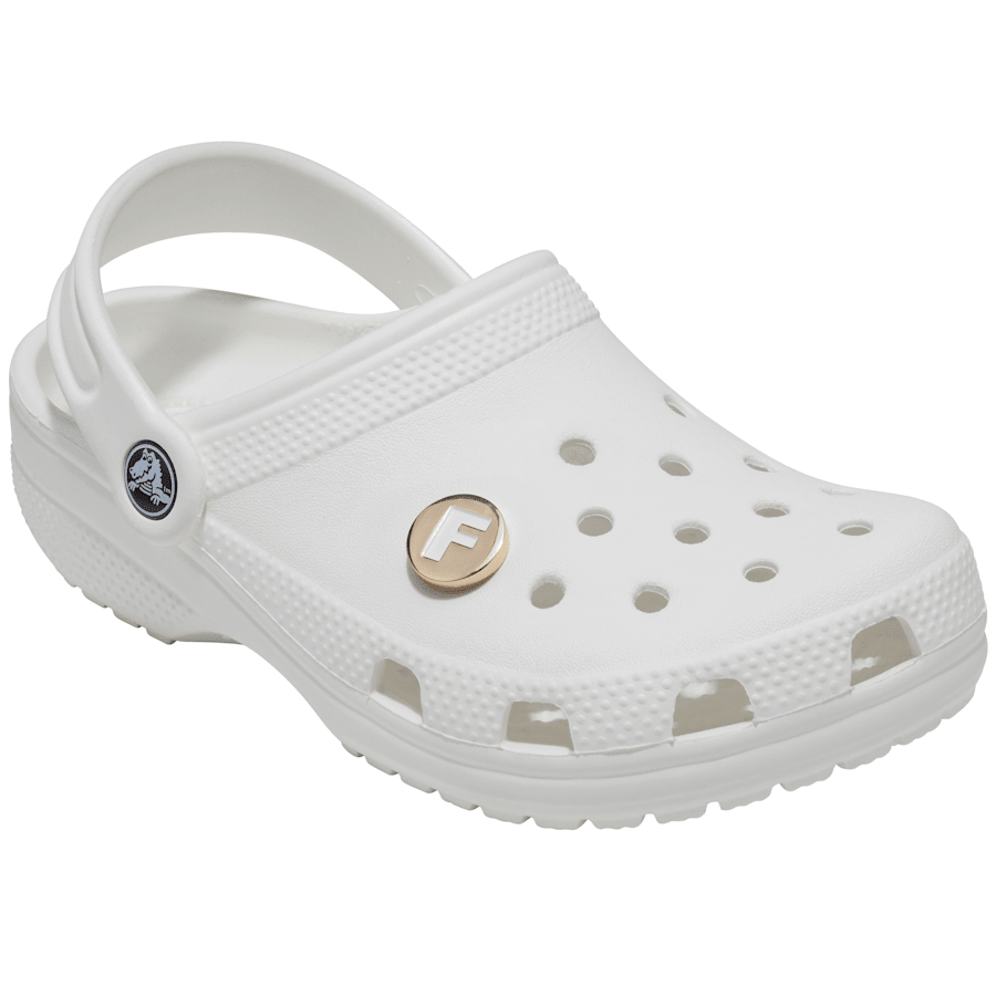  Gold Letter F - charms on shoes - Jibbitz