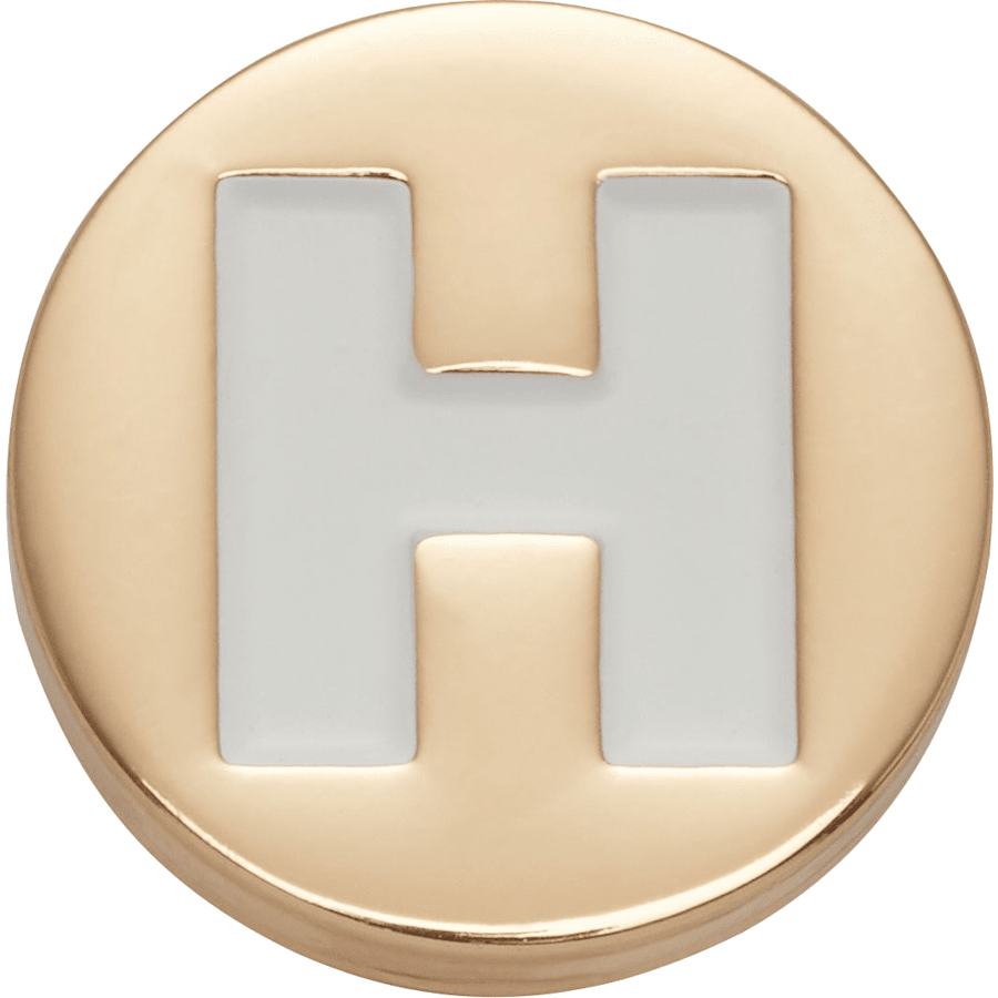  Gold Letter H - charm view - Jibbitz