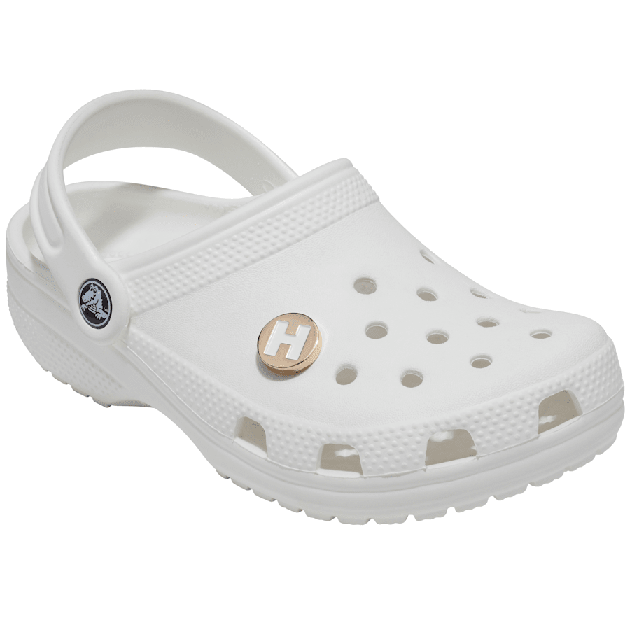  Gold Letter H - charms on shoes - Jibbitz