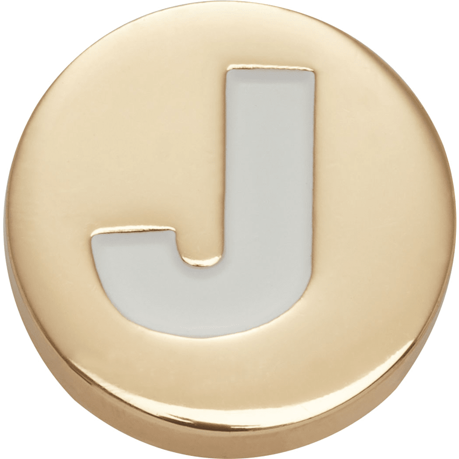 Crocs Gold Letter J