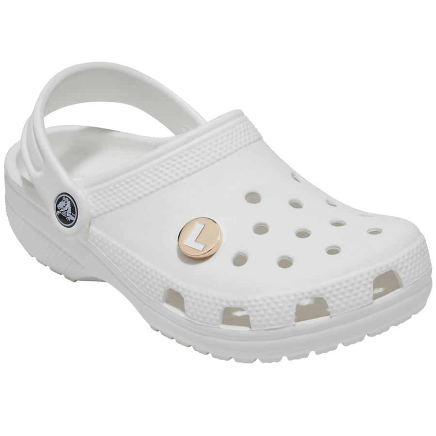  Gold Letter L - charms on shoes - Jibbitz