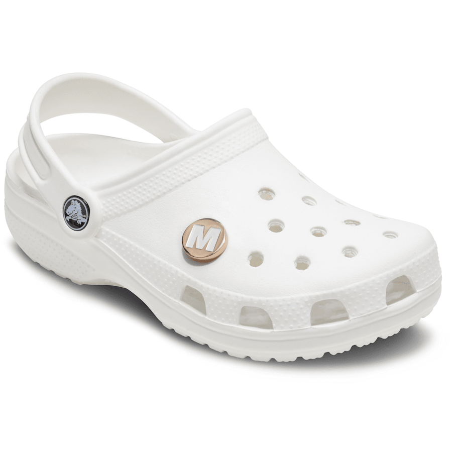  Gold Letter M - charms on shoes - Jibbitz