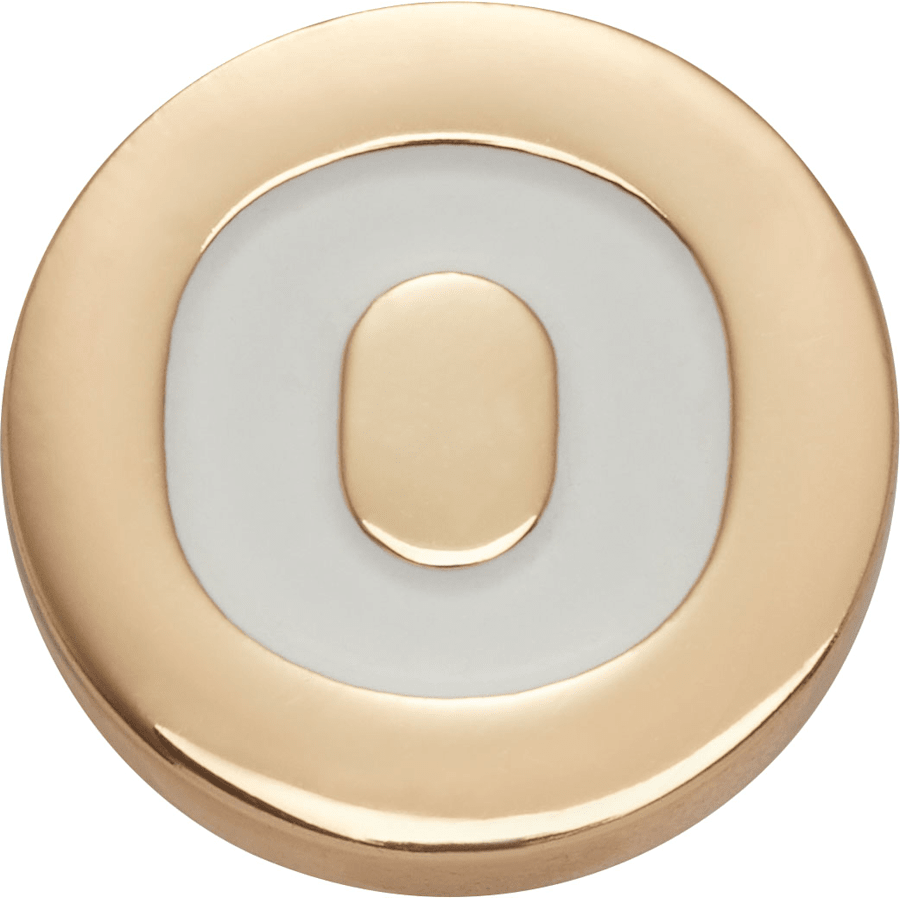  Gold Letter O - charm view - Jibbitz