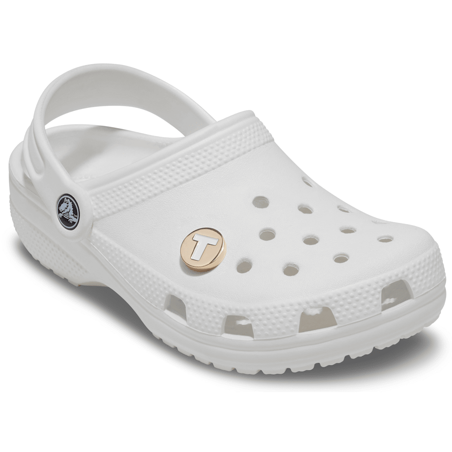  Gold Letter T - charms on shoes - Jibbitz