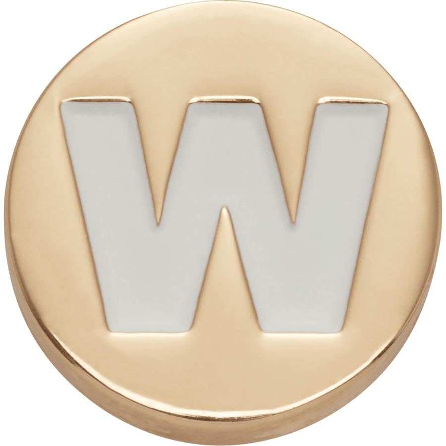 Gold Letter W - vue accessoire - Jibbitz Charms