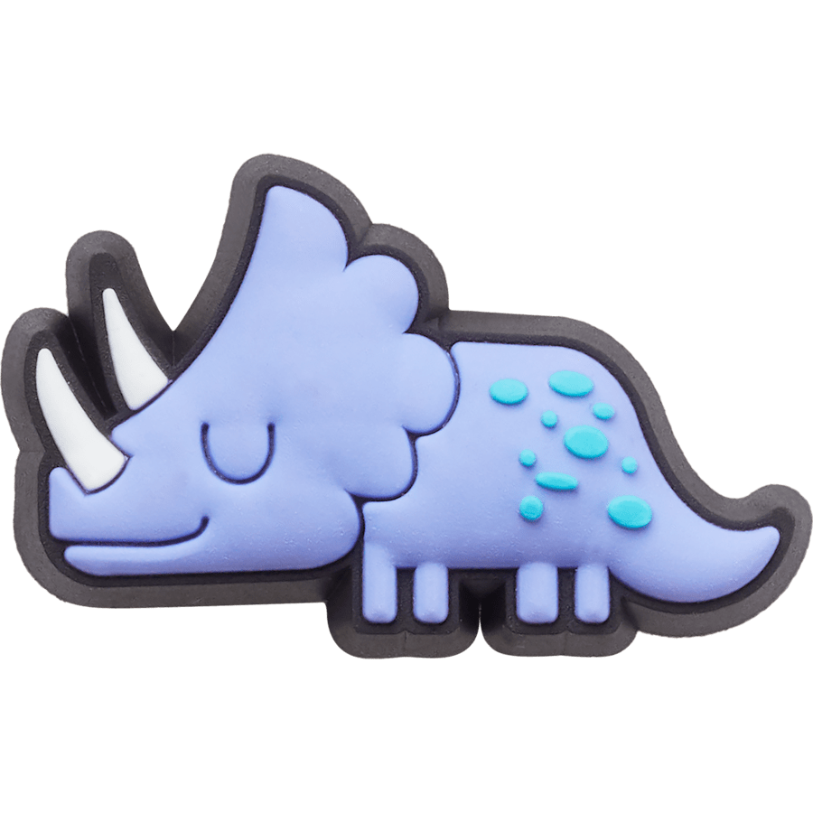  Purple Dino - charm view - Jibbitz