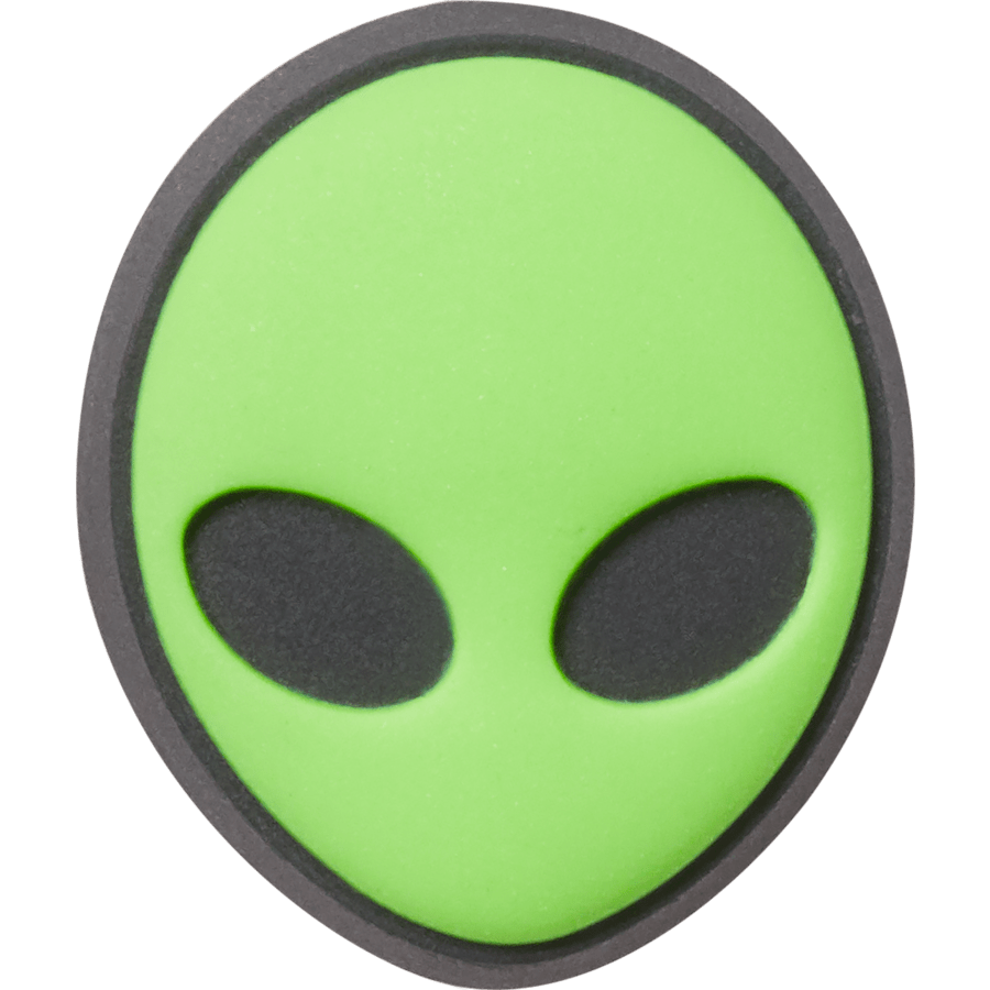  Tiny Green Alien Head - charm view - Jibbitz