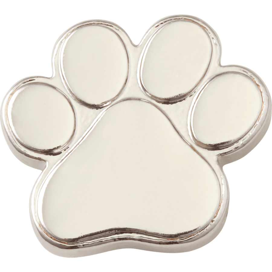 Silver Paw Print - vue accessoire - Jibbitz Charms