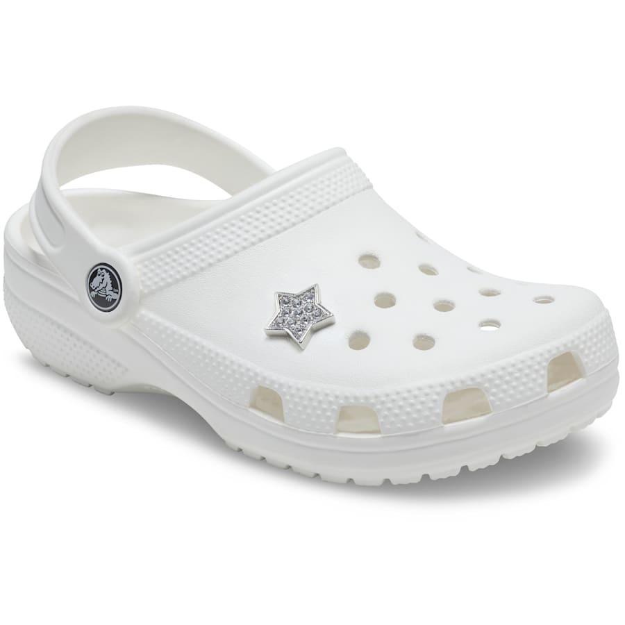  Silver Star - charms on shoes - Jibbitz