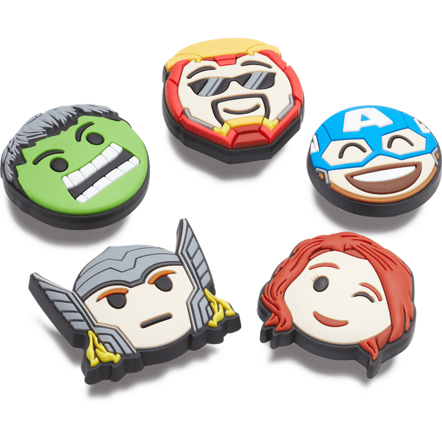  Avengers Emojis 5 Pack - charm view - Jibbitz