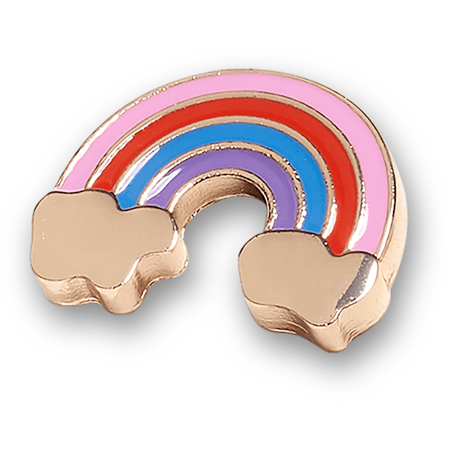  Gold Cloud Rainbow - charms on shoes - Jibbitz