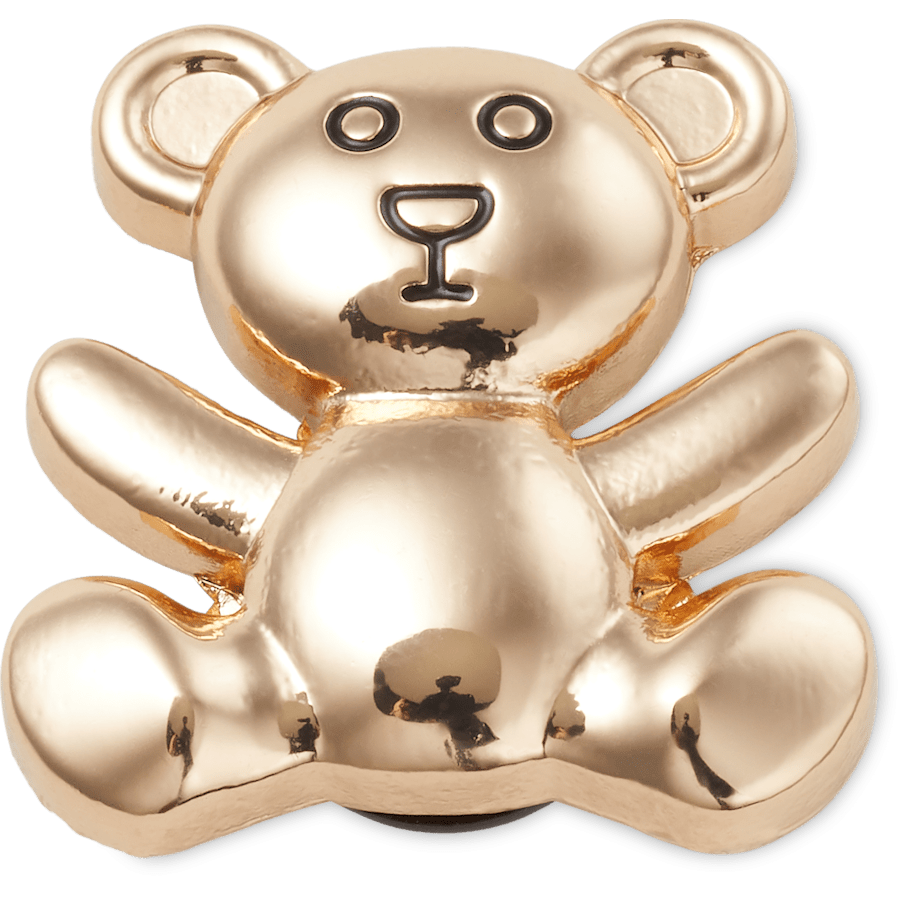  Gold Teddy Bear - charm view - Jibbitz