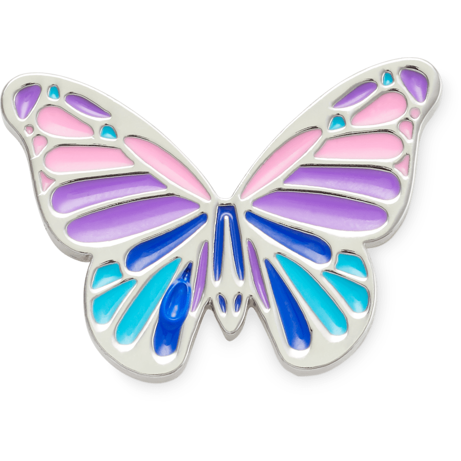  Multi Purple Butterfly - charm view - Jibbitz