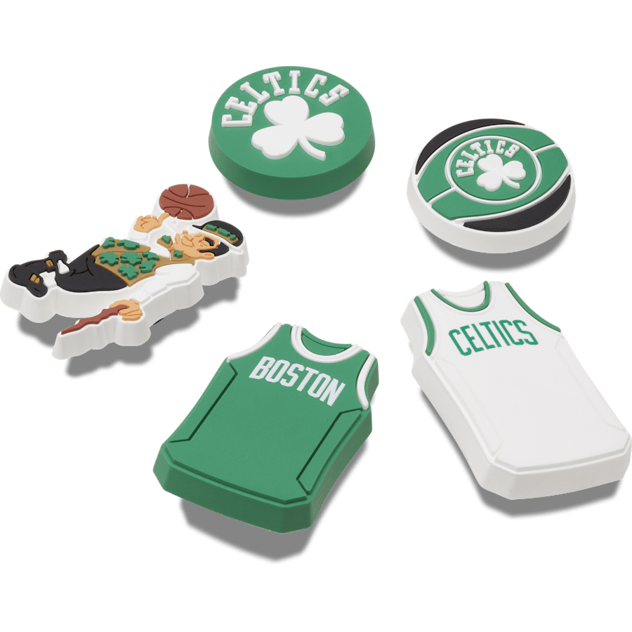 NBA Boston Celtics 5 Pack - Custom Angle - Jibbitz Charms
