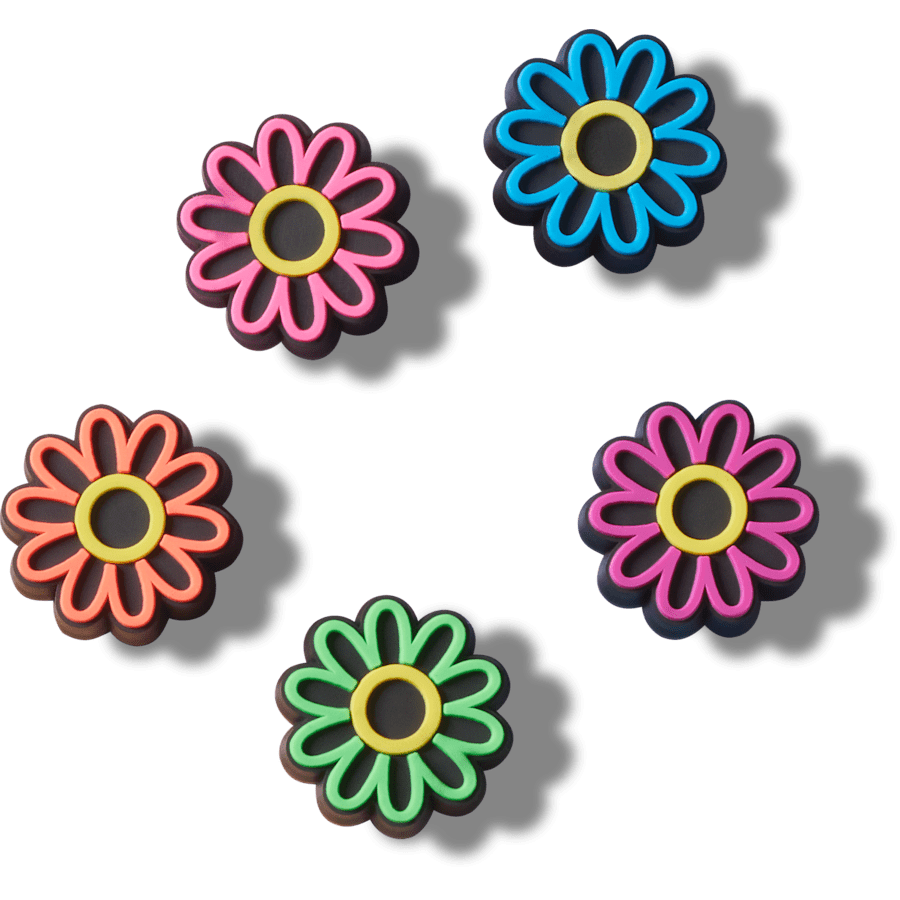  Lights Up Daisy 5 Pack - charm view - Jibbitz