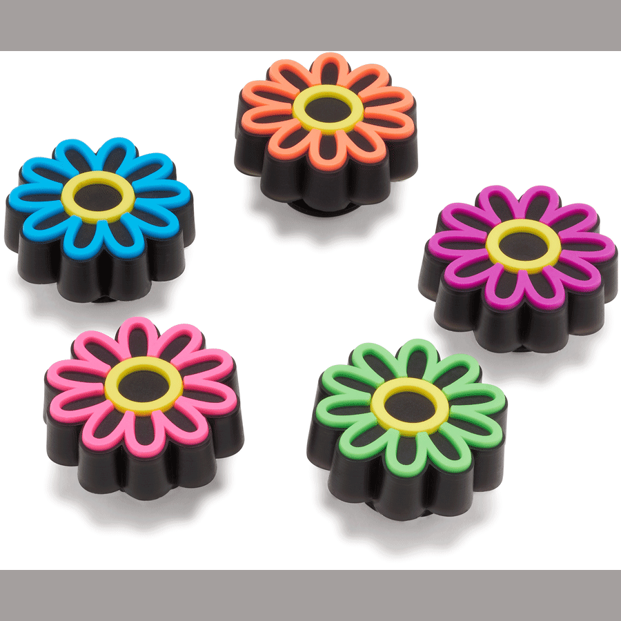  Lights Up Daisy 5 Pack - Custom Angle - Jibbitz