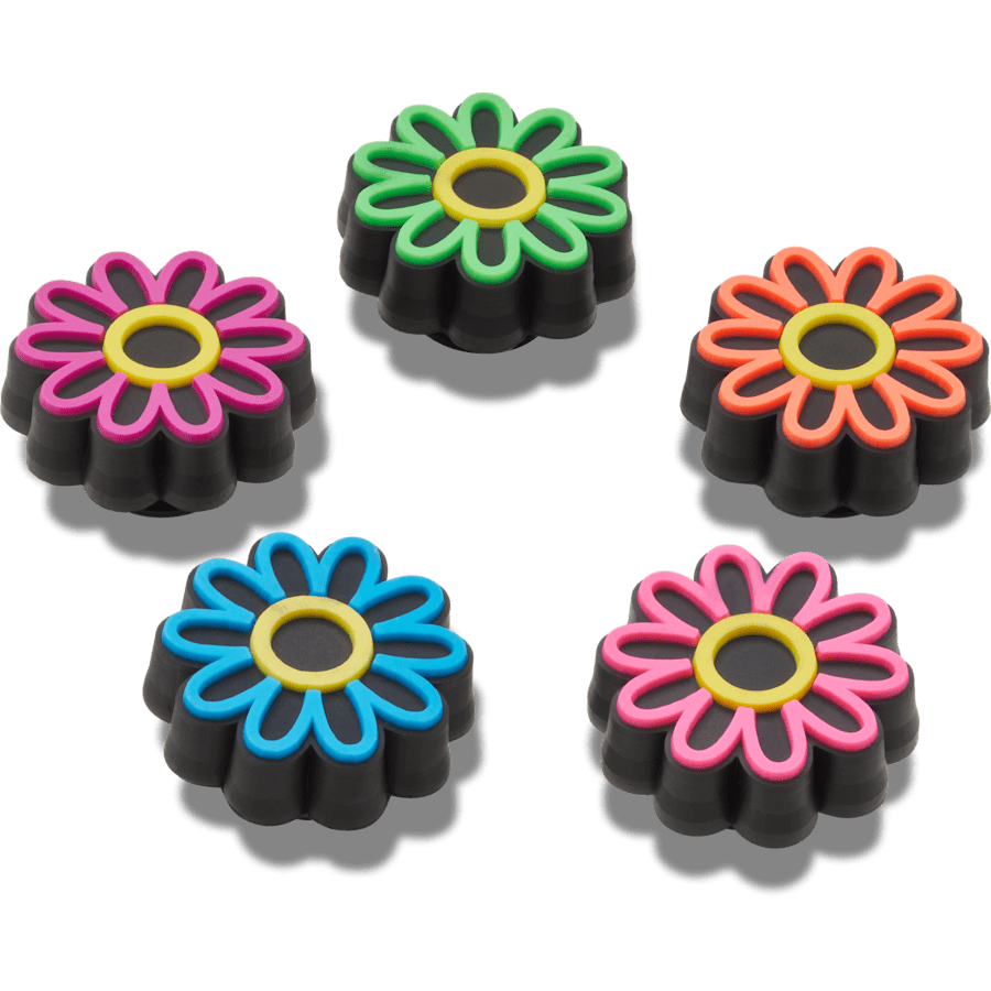  Lights Up Daisy 5 Pack - charms on shoes - Jibbitz