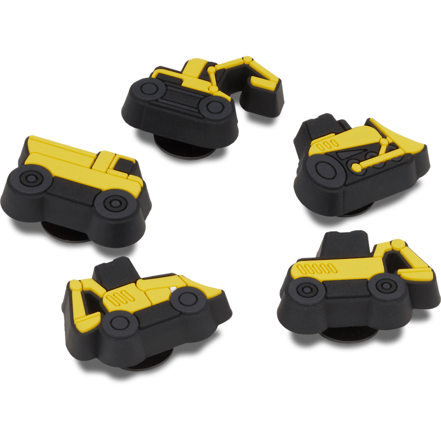  Mini Construction Vehicles 5 Pack - charms on shoes - Jibbitz