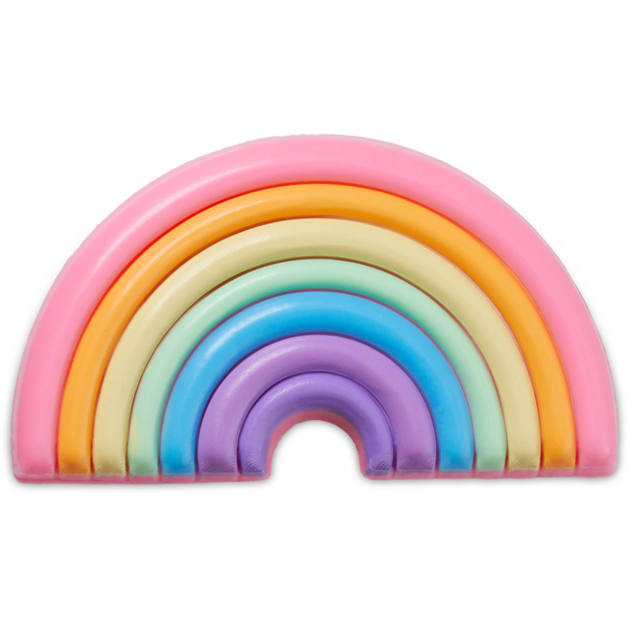  Puffy Rainbow Pool Float - charm view - Jibbitz