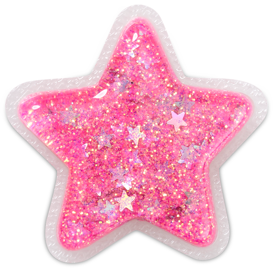  Squishy Glitter Star - charm view - Jibbitz