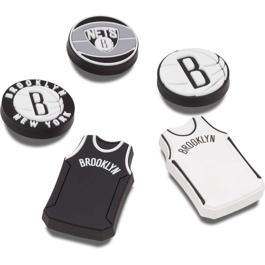 NBA Brooklyn Nets 5 Pack - Custom Angle - Jibbitz Charms