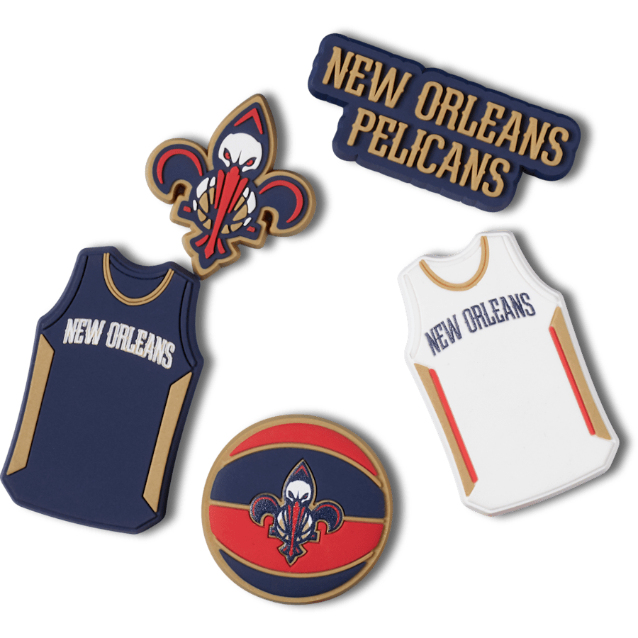 NBA New Orleans Pelicans 5 Pack - Zubehöransicht - Jibbitz Charms