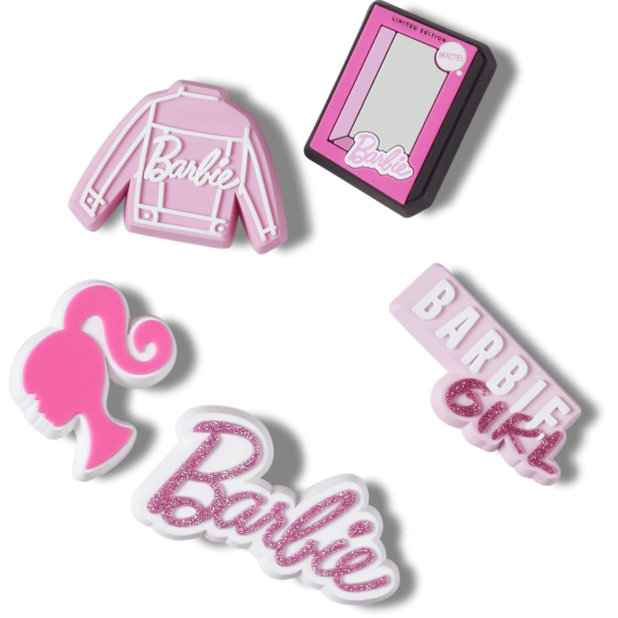  Barbie Pink 5 Pack - charm view - Jibbitz
