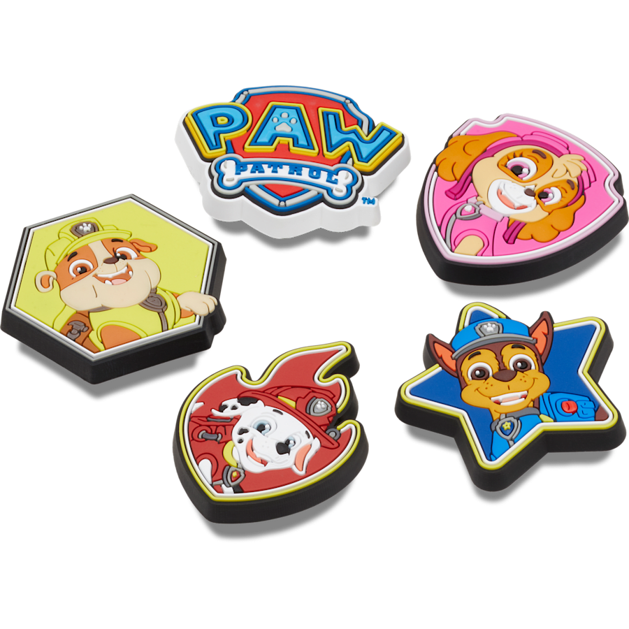  Paw Patrol 5 Pack - charms on shoes - Jibbitz