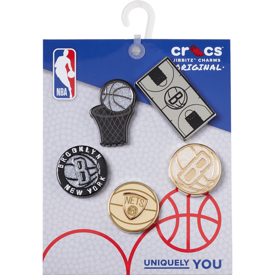  NBA Brooklyn Nets 5 Pack - Custom Angle - Jibbitz
