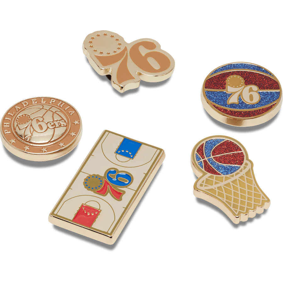 NBA Philadelphia 76ers5 Pack - benutzerdefinierter Winkel - Jibbitz Charms