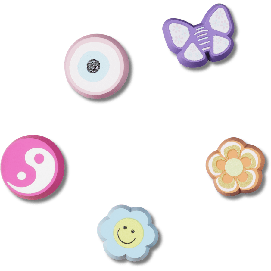  Nostalgia Girly Eraser 5 Pack - charm view - Jibbitz