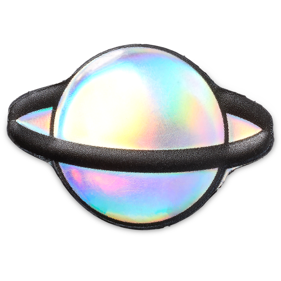  Iridescent Saturn - charm view - Jibbitz