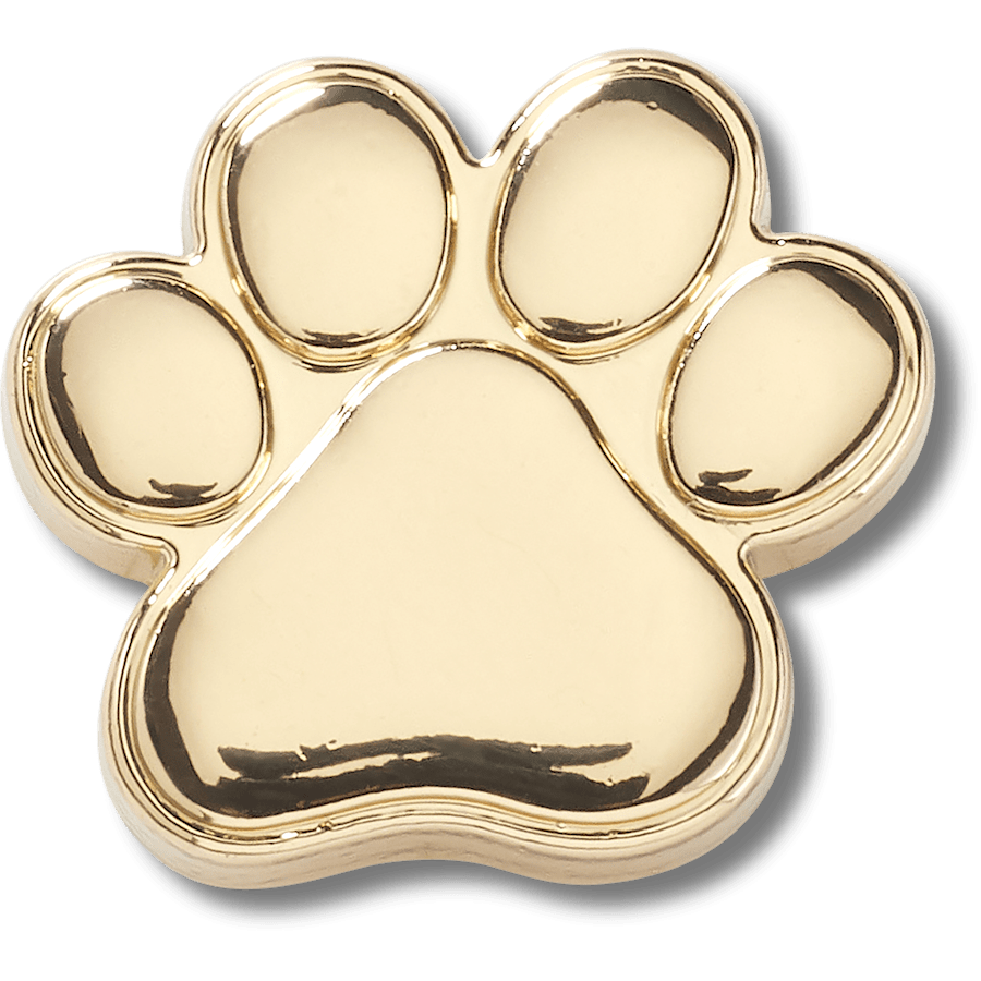  Gold Dog Paw - charm view - Jibbitz