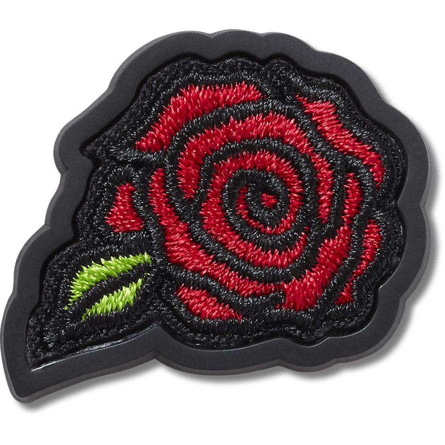  Rose Varsity Patch - charm view - Jibbitz