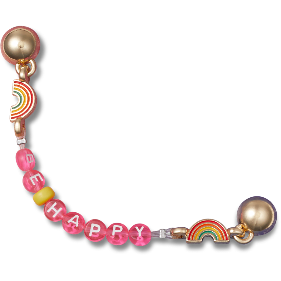  Be Happy Chain - charm view - Jibbitz