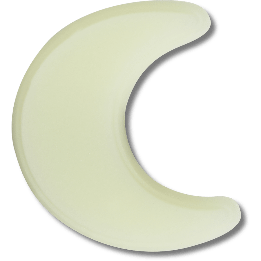  Glow In The Dark Crescent Moon - charm view - Jibbitz