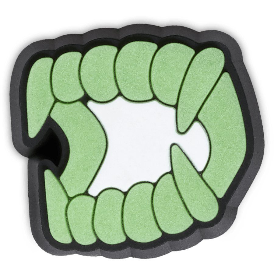  Glow in The Dark Vampire Fangs - charm view - Jibbitz