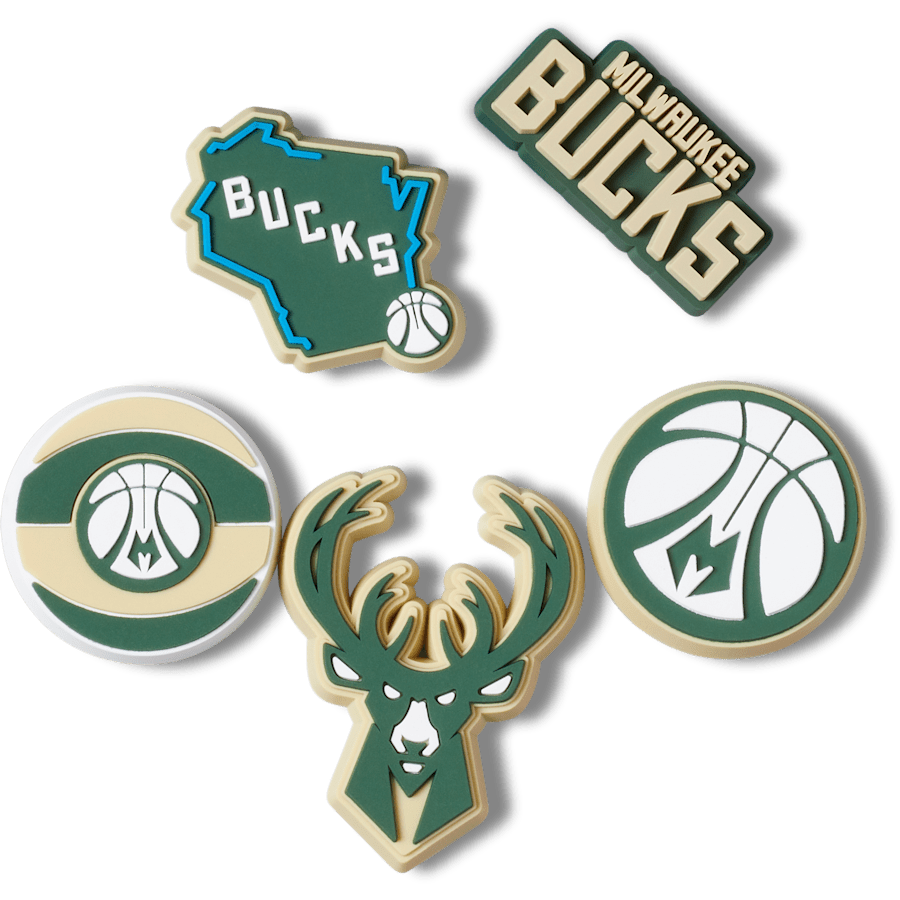 Crocs NBA Milwaukee Bucks 5 Pack