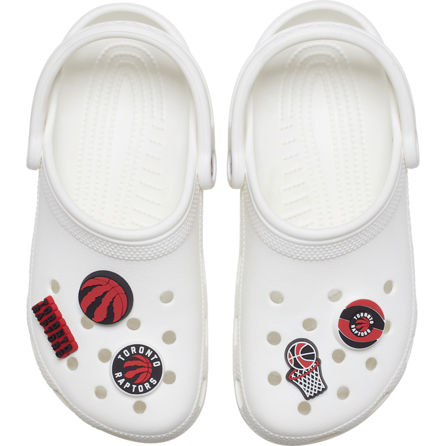 Ensemble de 5 breloques des Raptors de Toronto de la NBA - charm-on-shoes - Jibbitz Charms