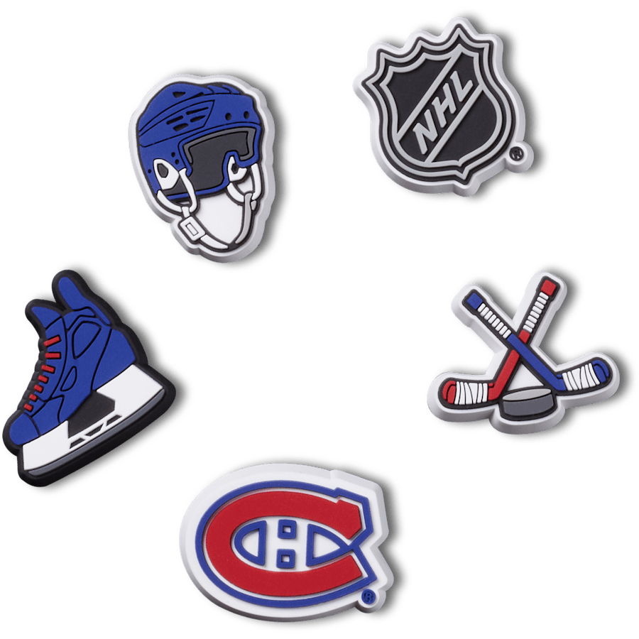 Ensemble de 5 breloques des Canadiens® de Montréal de la NHL® - vue accessoire - Jibbitz Charms