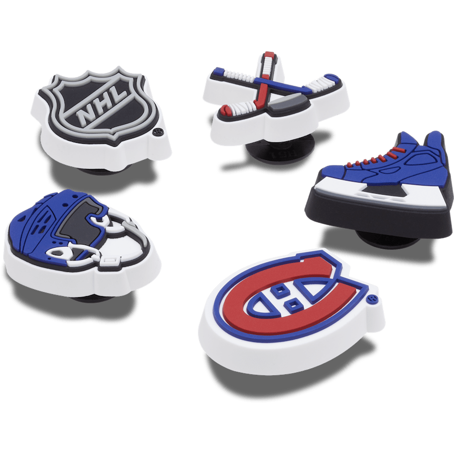Ensemble de 5 breloques des Canadiens® de Montréal de la NHL® - Angle personnalisé - Jibbitz Charms